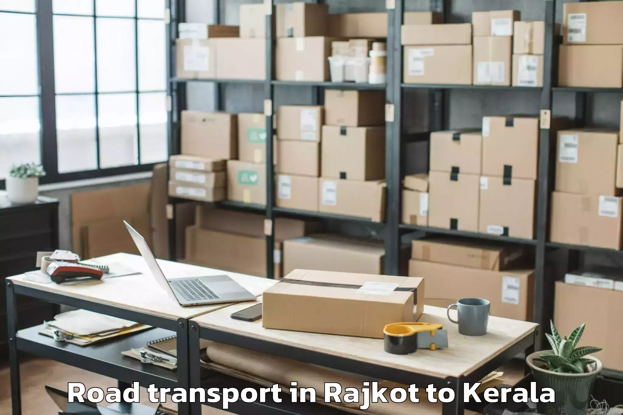 Top Rajkot to Rp Mall Kollam Road Transport Available